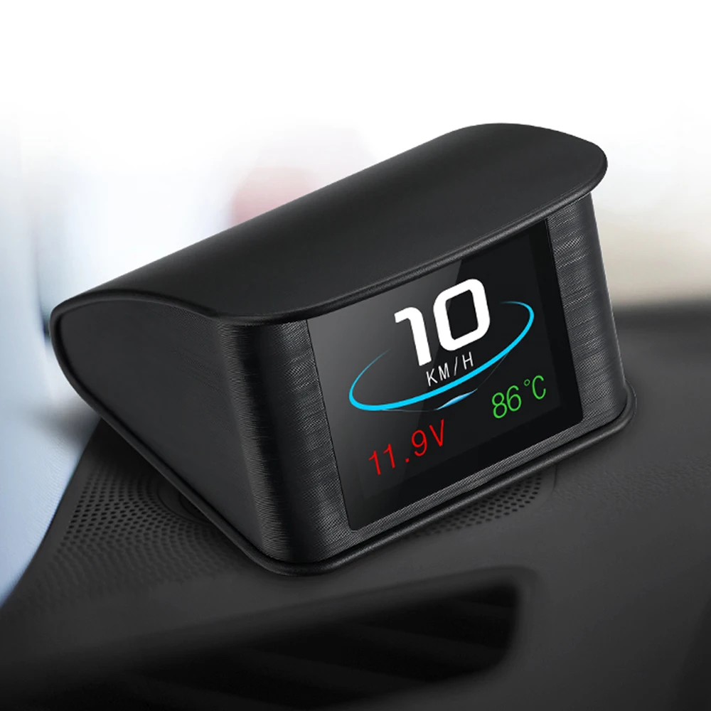 

P10 OBD2 Digital HUD Head-Up Screen Display On-Board Computer Speed Speedometer Alarm Engine Fault Code Electronic Accessories