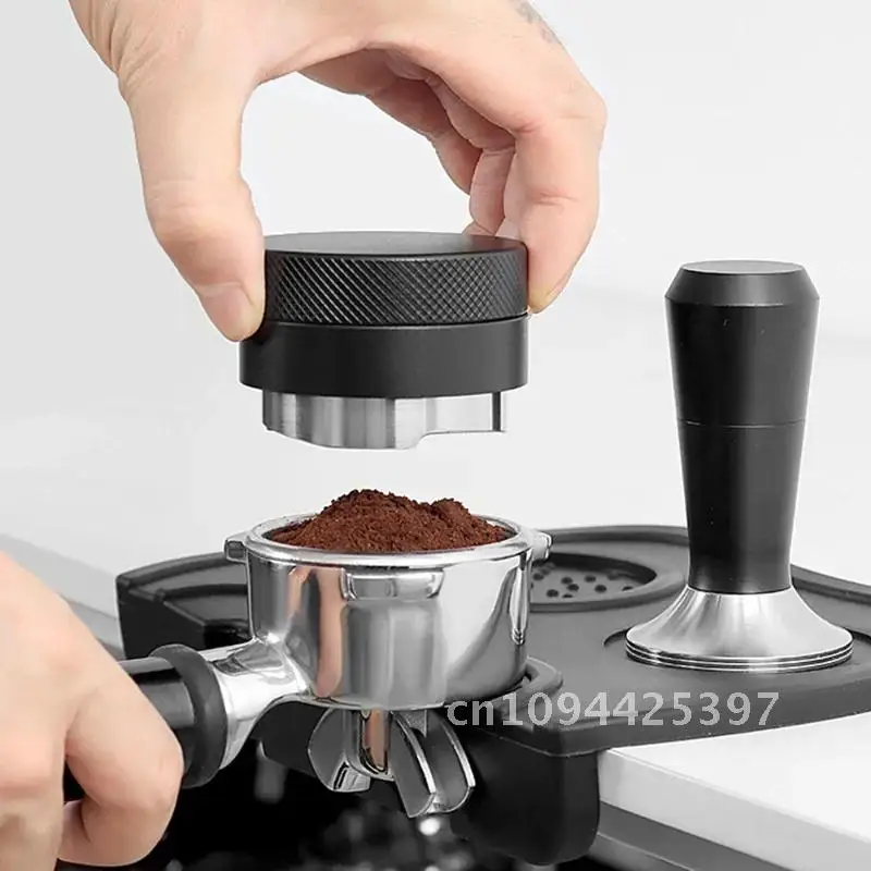 51/53/58mm Gravity Coffee Tamper Automatic Height Adjustment Stainless Steel Espresso Distributor Tamper Coffee Appliance