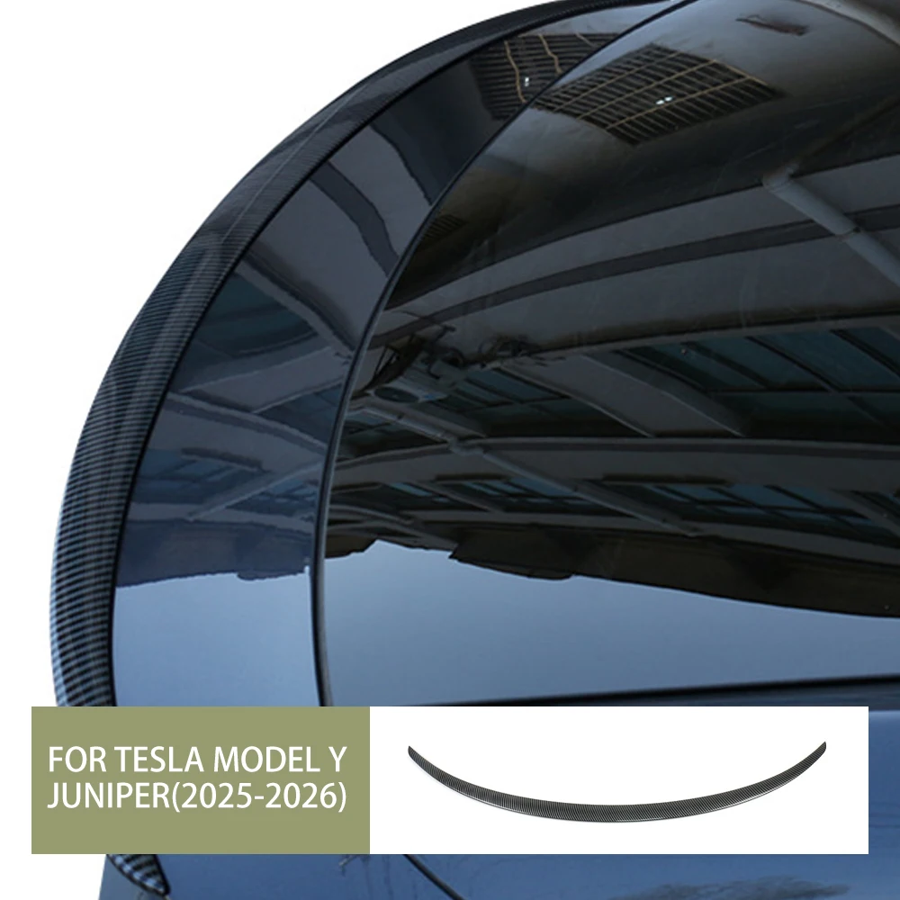 

Накладка на спойлер из углеродного волокна ABS для Tesla Model Y Juniper 2025, лезвие, спортивный кузов, Стайлинг автомобиля, внешние аксессуары