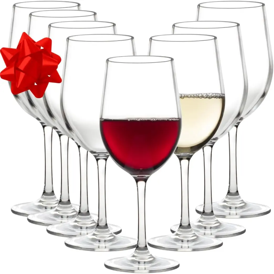 

Unbreakable Tritan Wine Glasses, 12 oz (Set of 8) - Shatterproof, BPA-Free, Crystal-Clear Tumblers for Indoor & Outdoor Use