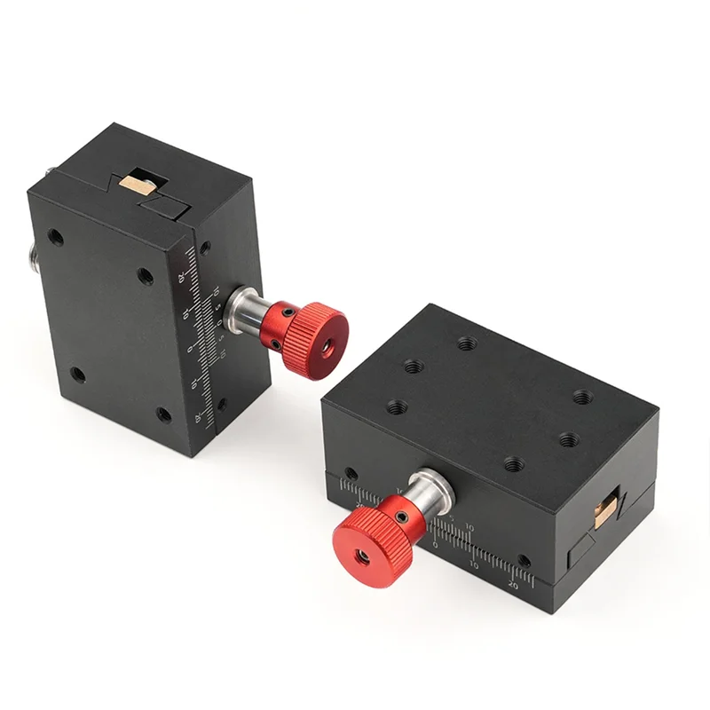 VEHO-X Axis Dovetail Groove Fine Tuning Platform Guided Manual Shift Platform Gear Drive Knob Adjustment Slide