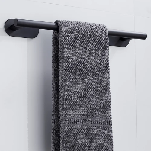 Imagen 2 del producto Toallero de baño de acero inoxidable de 50cm, sin perforación, autoadhesivo, montado en la pared, soporte para estante de ropa, colgador, estante de baño para el hogar