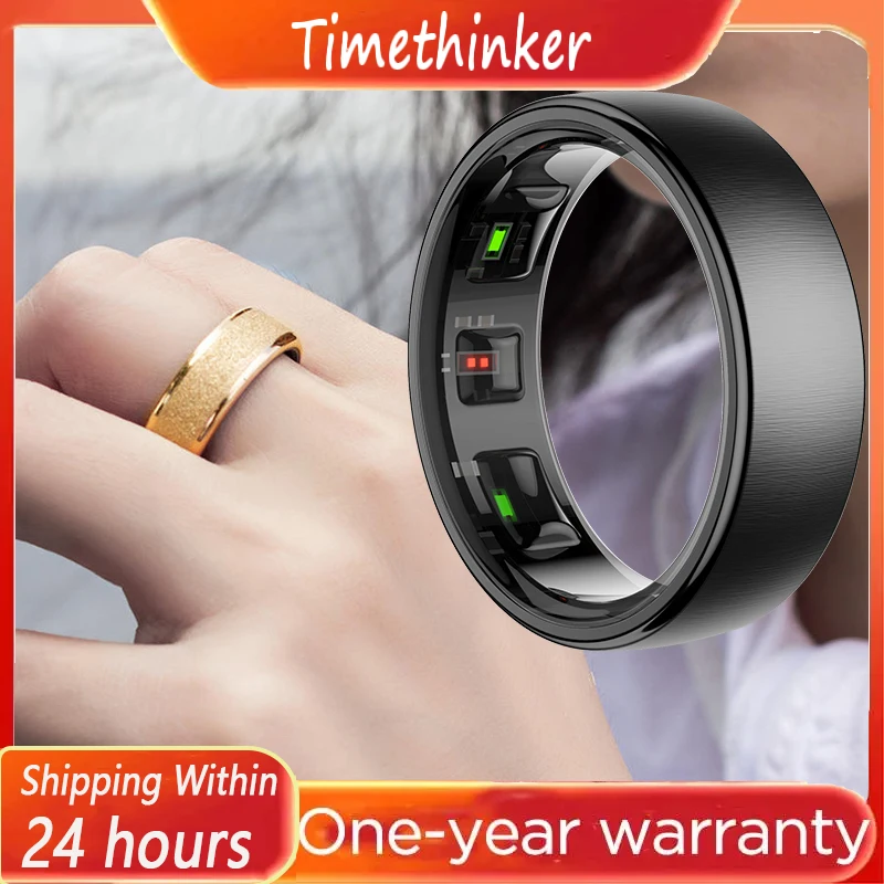 

R10 Smart Ring Heart Rate Blood Pressure Sleep Monitoring Smart Rings Motion Tracking IP68 Waterproof Men Women Smart Ring Gift