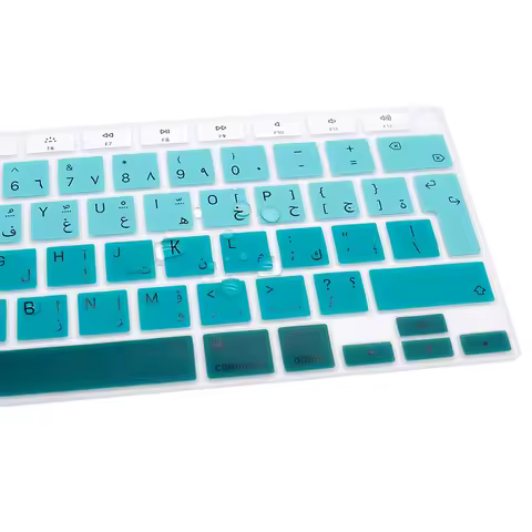 Euro Version Arabic Language Keyboard Cover Skin Protector For MacBook Newest Air 13 Touch ID A2179 A2337 M1 Chip (2020 Release)