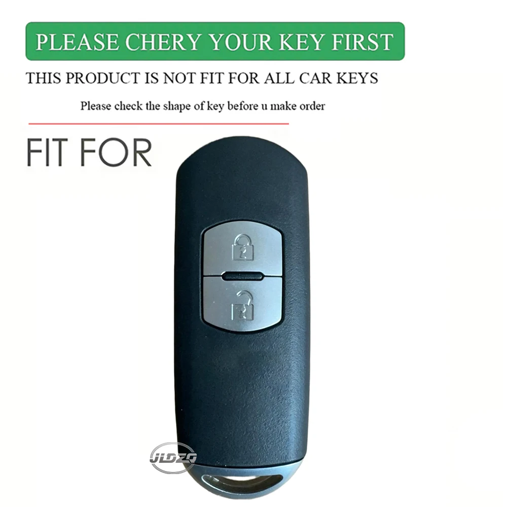 Keychain 2 Buttons Silicone Car Key Cover Key Case for Mazda 2 3 6 Axela Atenza CX-5 CX5 CX-3 CX-7 CX8 CX-9 view 2