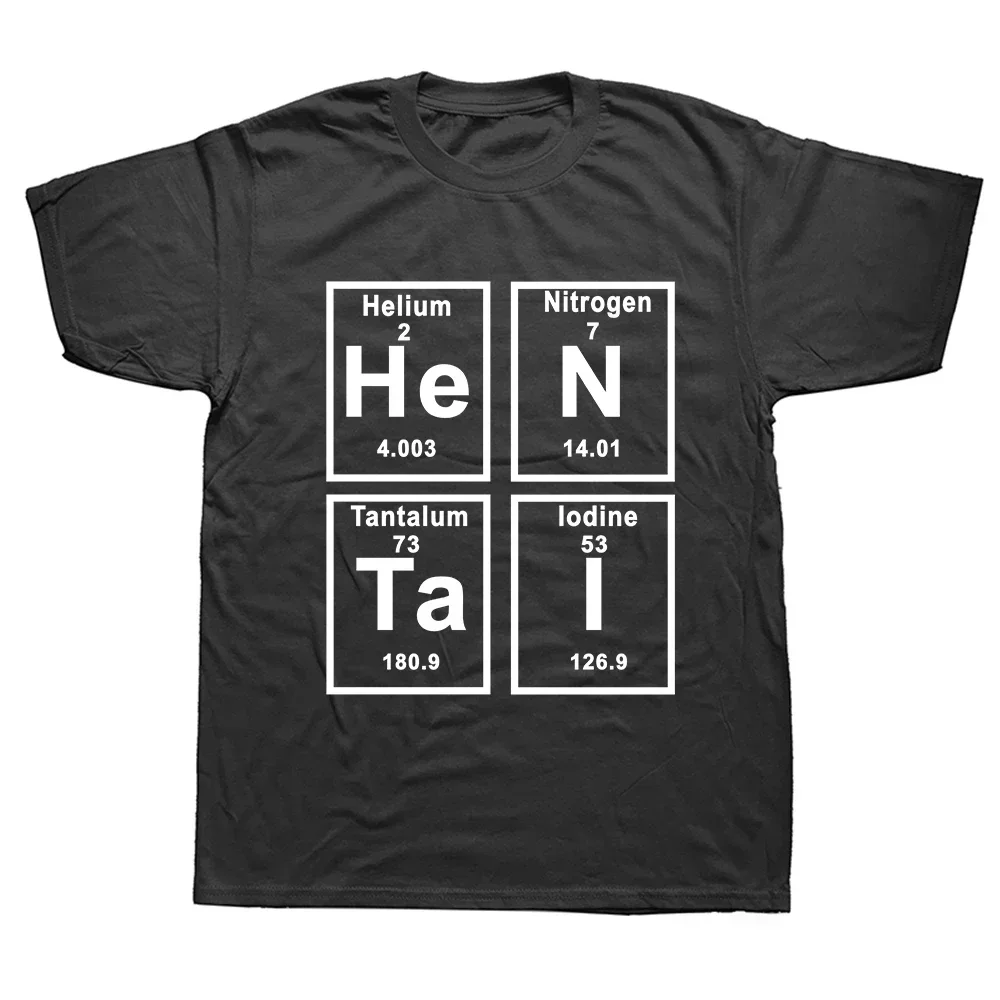 Funny Periodic Table Hentai Graphic Cotton Streetwear Short Sleeve O-Neck Harajuku Clothing fashion Round neck Hot sale outfits