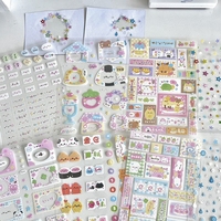8pcs Set Korean Ins Cute Cartoon Cut Film Sticker for Phone Camera Luggage Journal Sticker Kawaii Decoration Sticker Gift