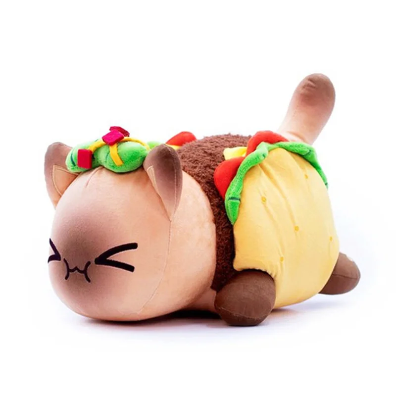 Meows Aphmau Plush Doll Coke French Fries Burgers Bread Sandes Food Cat Plushie Sleeping Pillow Children\'s Christmas Gifts