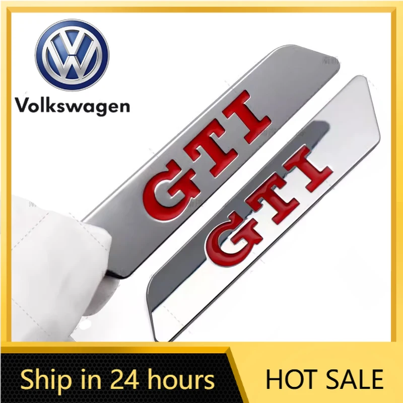 

Горячая новинка 2026: Металлическая эмблема на бампер/крыло для Volkswagen VW GTI MK5, Passat, Polo, Golf 3, Jetta, Tiguan, Beetle, Touran
