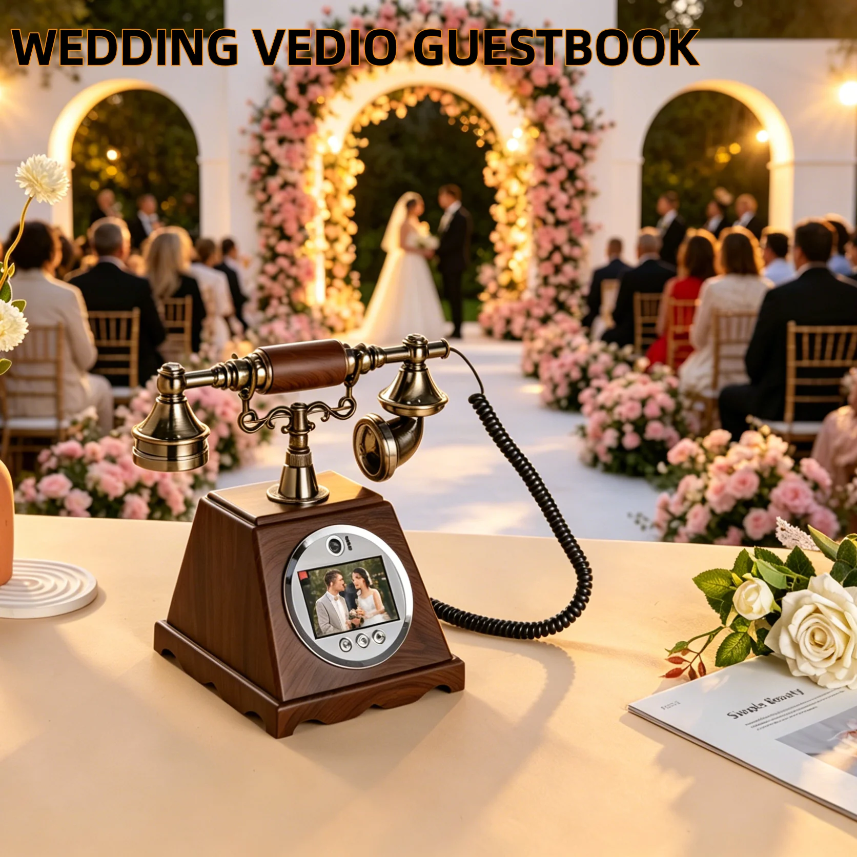 

Wedding Video Guestbook, 32GB Memory, 1080P HD, Office Electronics, Wedding, Party, Birthday Party