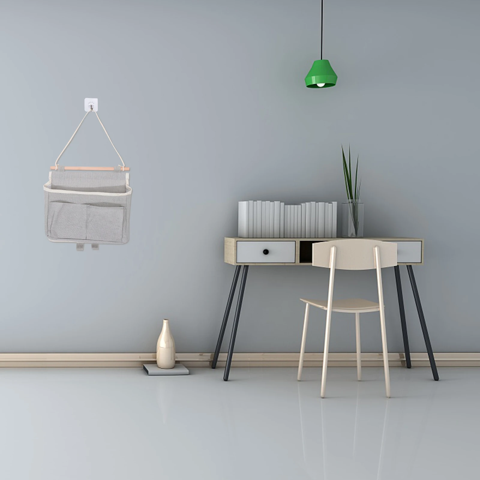 

Over Door Organizer Hanging Storage Bag Wall Mount Sundries Holder For Bedroom Bathroom Kitchen Dorm Grey Basket Multi-Use Pouch