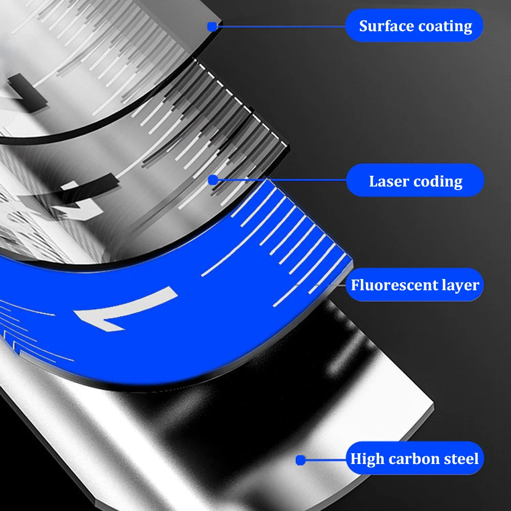 5/7.5/10M Klein Blue Metric Tape Measure Wysuwana metryczna miarka ze stali węglowej Łatwe czytanie Antykorozyjne narzędzie pomiarowe