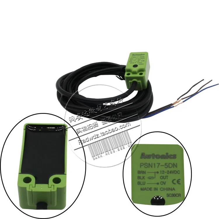 Otto Autonics nics inductive proximity switch sensor square PSN17-5DN NPN normally open