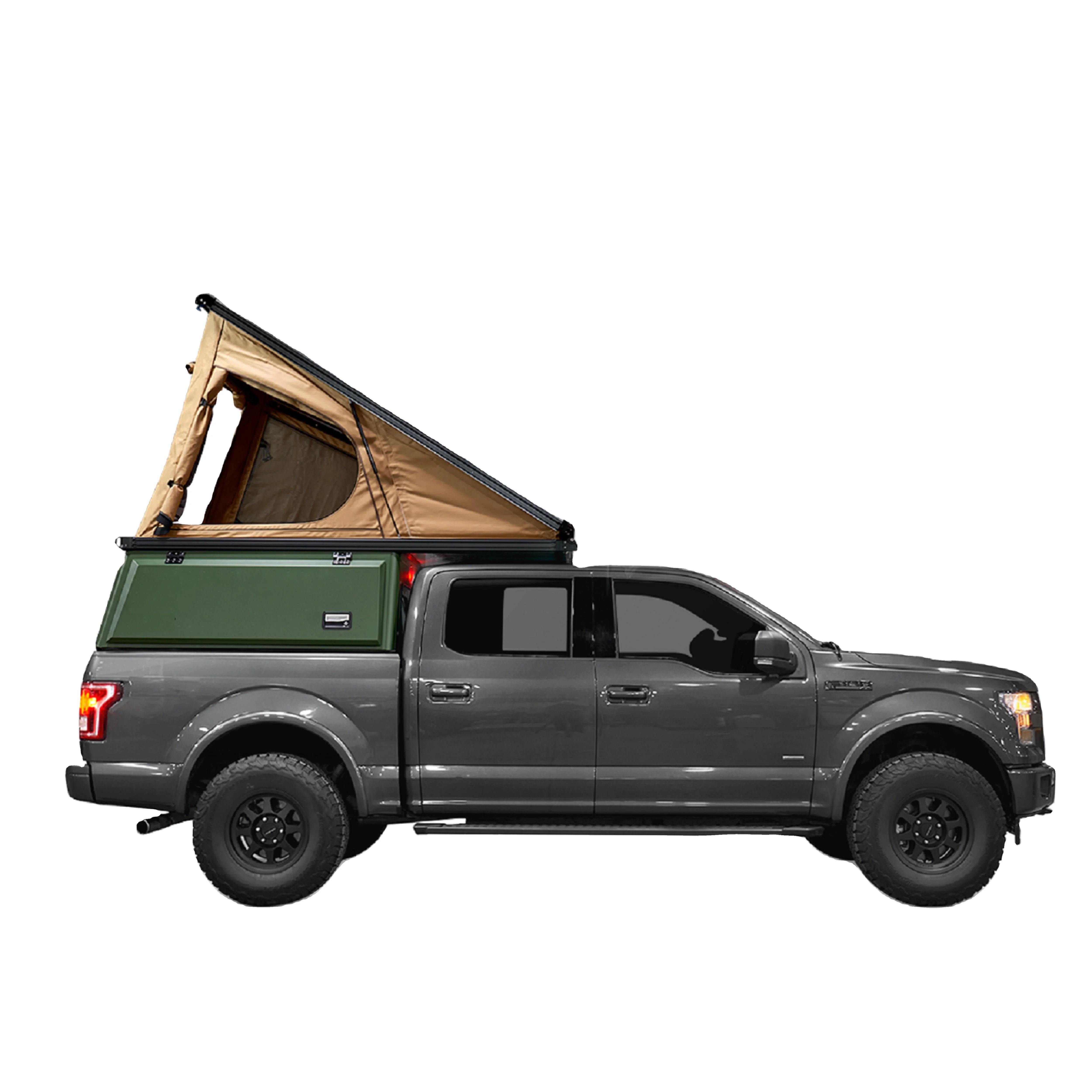 Truck V w Camper Sun Canopy Black Hardtop Topper Shell used for Ford Ranger 2018 Sliding in mid 3 size Truck Camper Hot sales