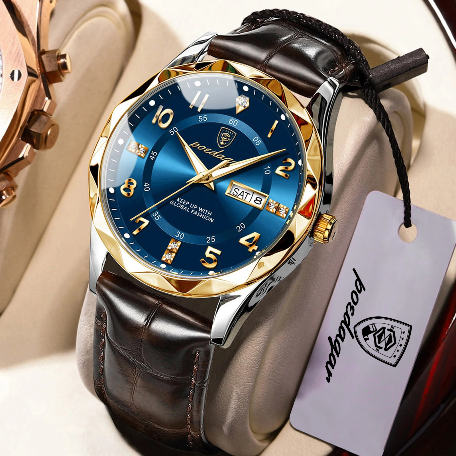 POEDAGAR Fashion Brand Men Wat - Luxury Watch Holder For Men ulasan dan harga