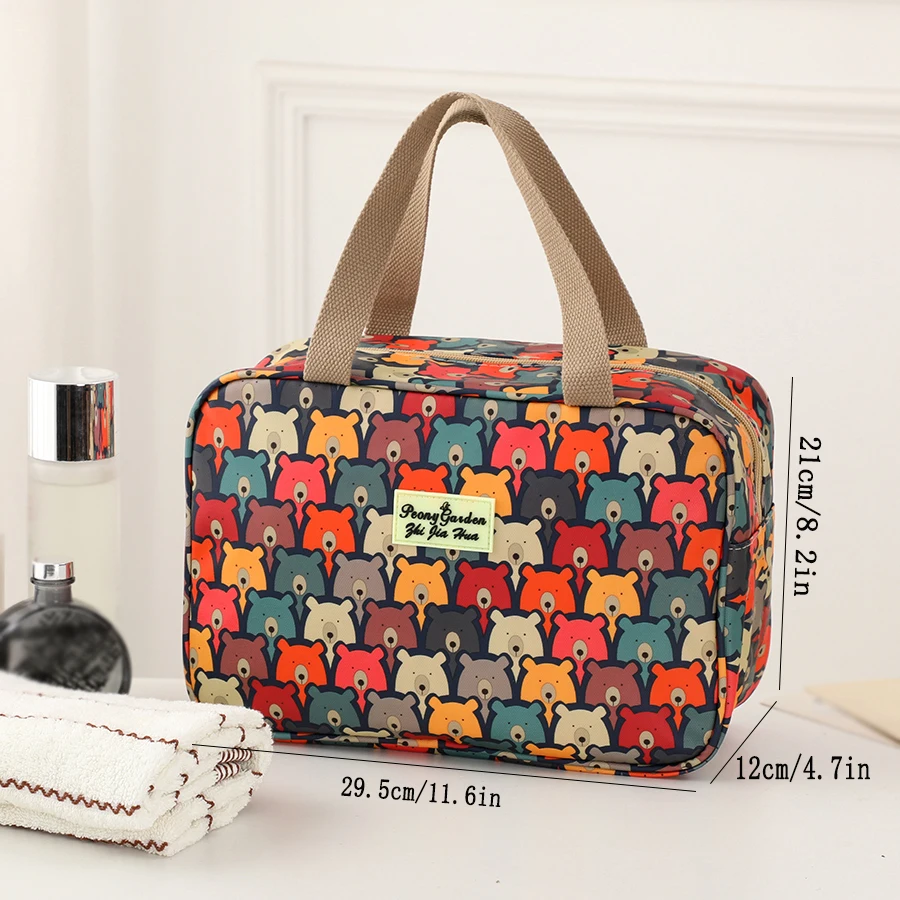 Neue Reisegepäcktasche mit großem Fassungsvermögen und wasserdichter Handtasche mit Cartoon-Aufdruck, Outdoor-Zubehör, Aufbewahrungstasche, Lunchtasche – Detail 2