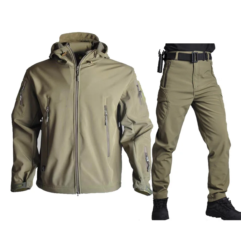 Militaire tactische jas voor heren, waterdicht pak, buitenvissen, wandelen, kamperen trainingspakken, thermische jas, winter, herfst