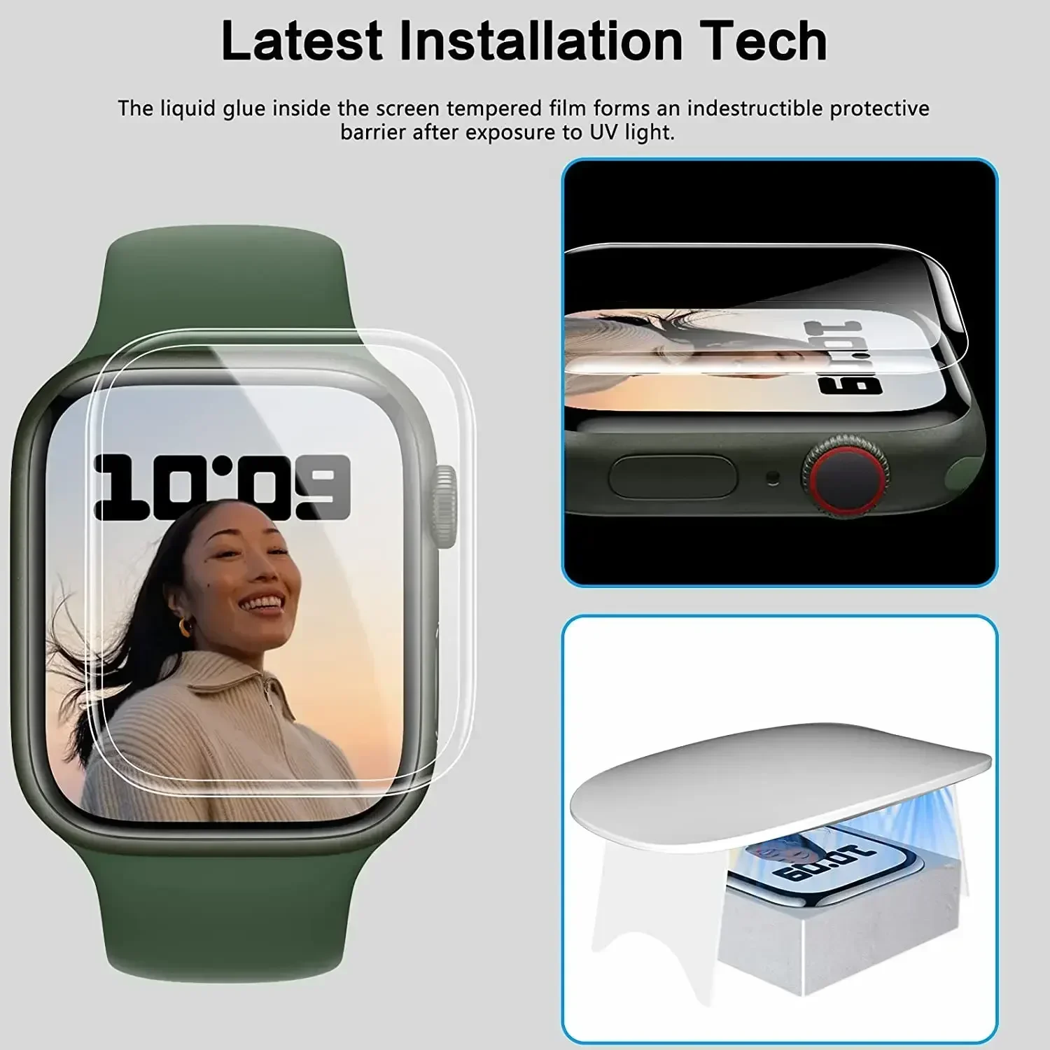 5 قطعة واقي للشاشة طبقة رقيقة واقية لساعة أبل 8 7 SE 5 4 6 9 هيدروجيل فيلم IWatch سلسلة 45 مللي متر 41 مللي متر 44 مللي متر 40 مللي متر 42 مللي متر 38 مللي متر #4