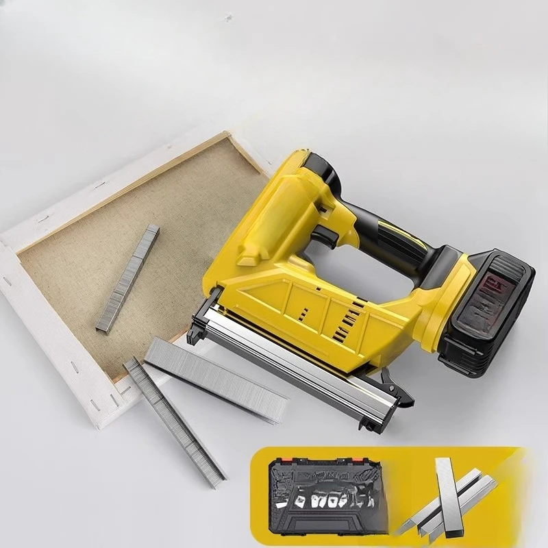 

Electric Code Nail Gun U 422J Nailing Gun Woodworking Nail Shooter 1013 Soft Pack Pneumatic Horse Nail Gun