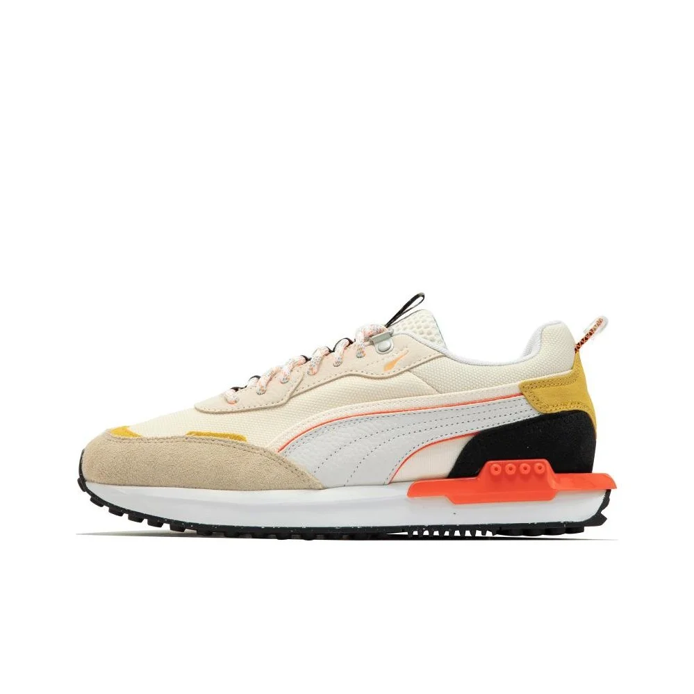 Zapatillas Casuales PUMA City Rider Unisex de Caña Baja Beige/Amarillo 383369-01