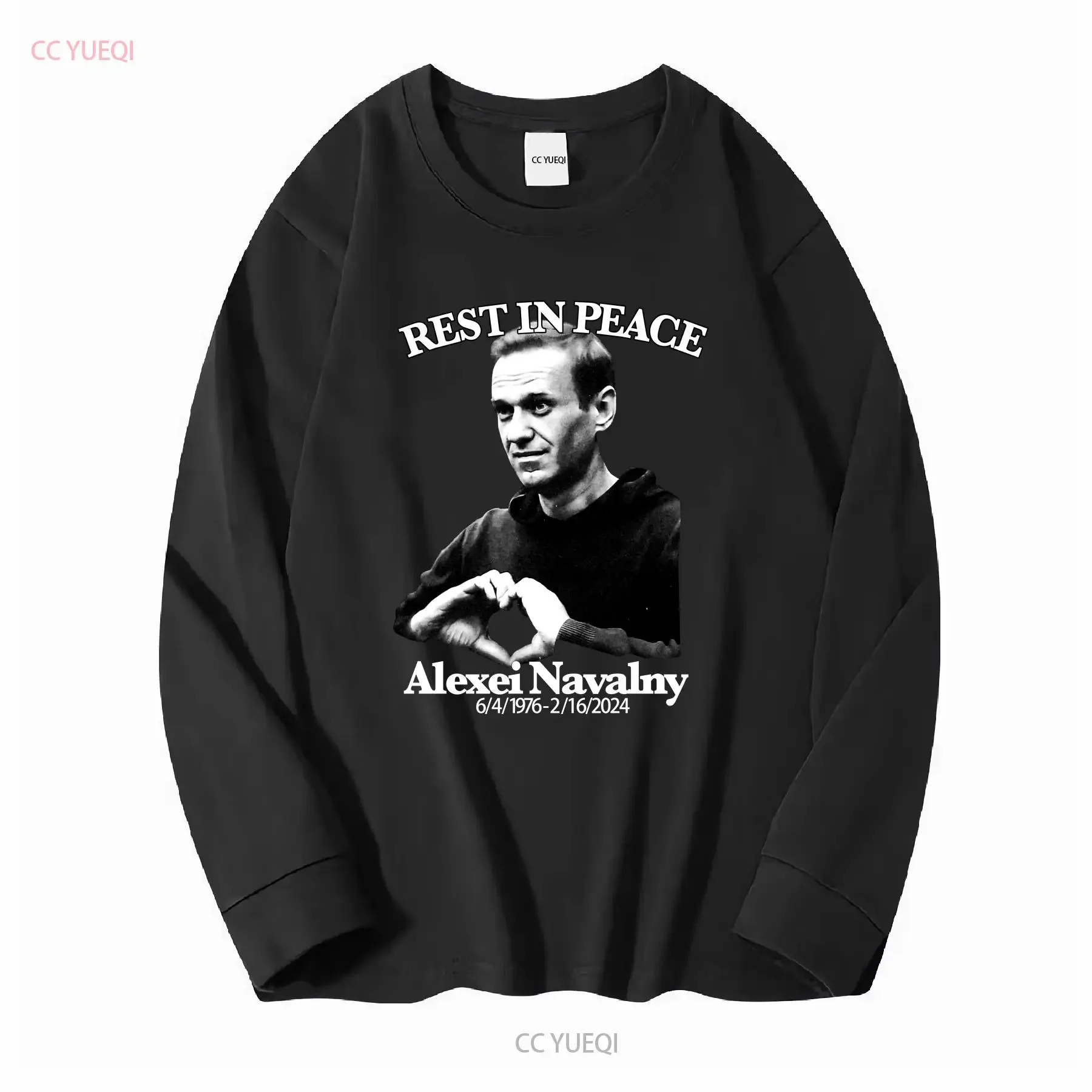 Rest In Peace Alexei Navalny 1976 To 2024 T Shirt All long or short sleeves vintage Washed Casual Unisex Slightly