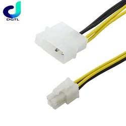 PC Computer Power Supply PSU EPS ATX/12V 4 pin IDE Molex to Motherboard 4-Pin P4 CPU Power Adapter Converter Cord Cable