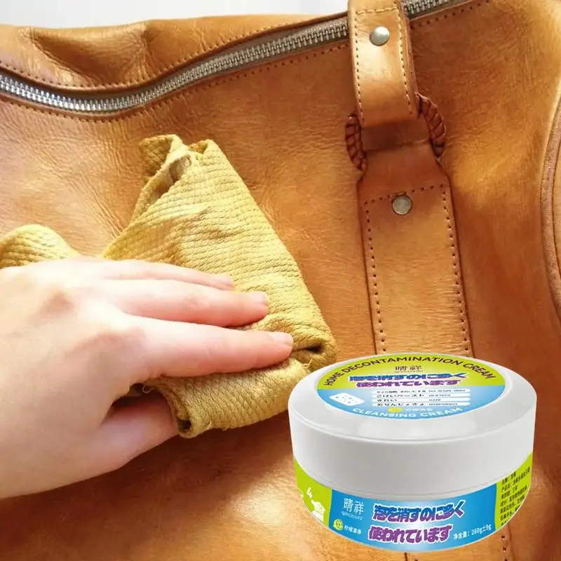 260g Shoes Whitening Cleaner All-purpose Cleaner Stain Remover Cream Handbag CleanerDecontamination Cream   For Bags Sneaker