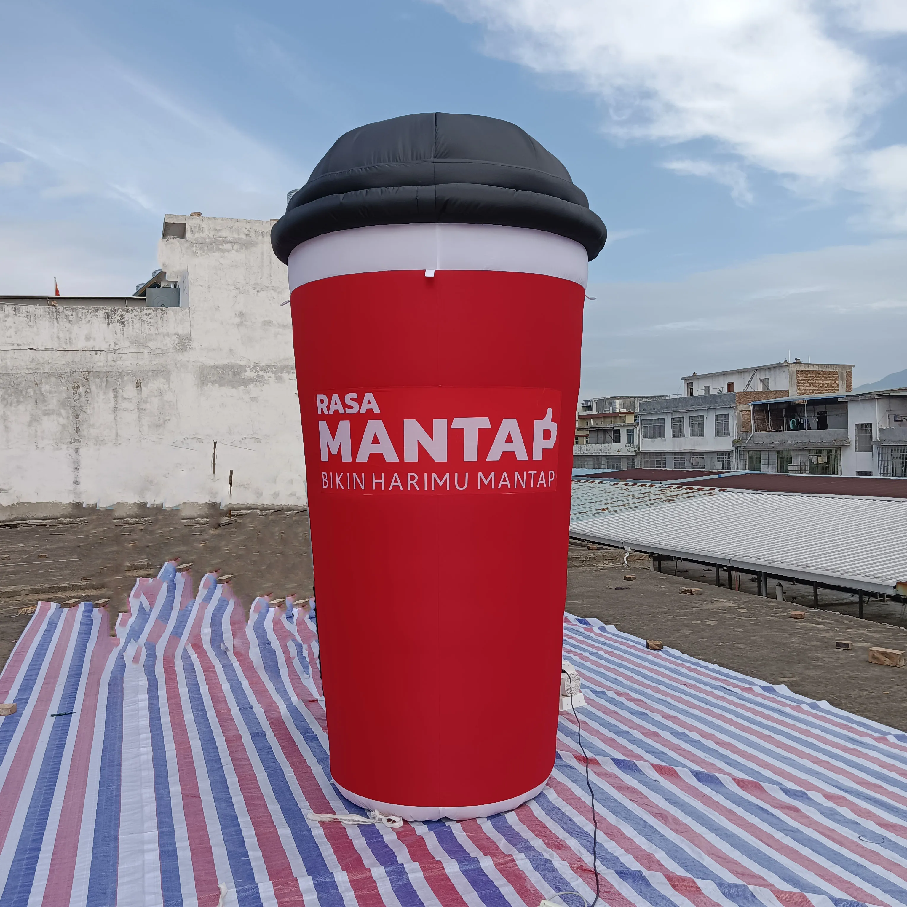 

3mH giant inflatable coffee cup