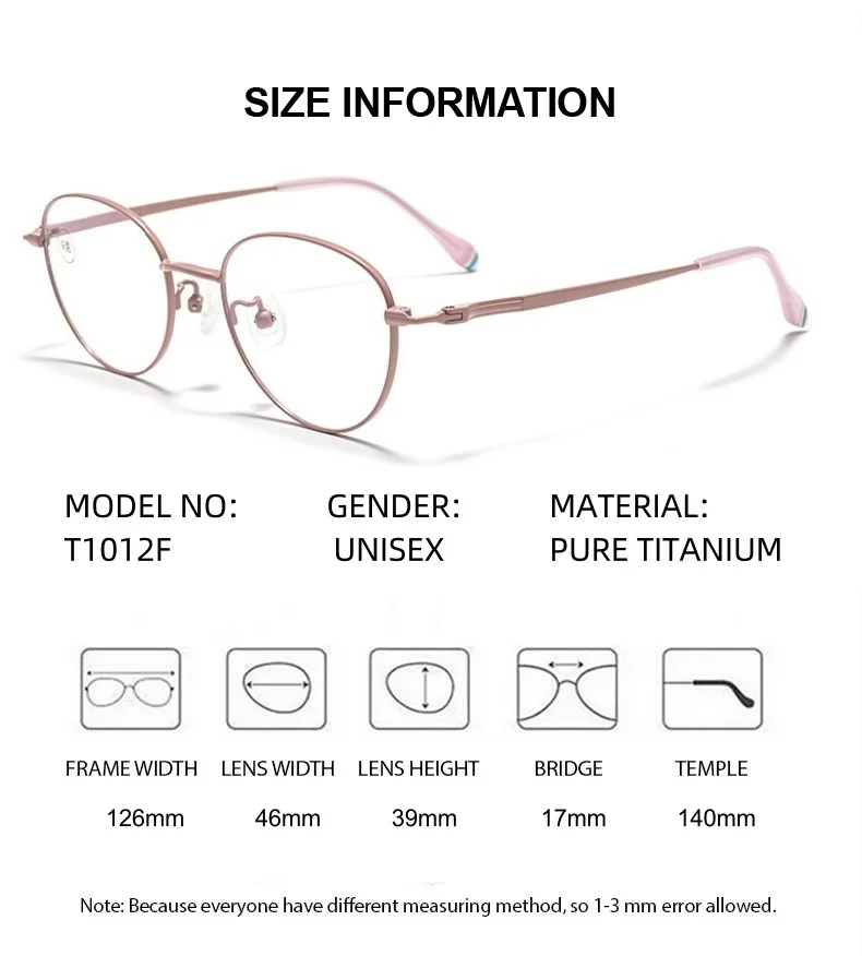 ELECCION 처방 안경 편안한 광학 안경 남성 여성 특대 안경 프레임 근시 광변색 안티 블루 레이