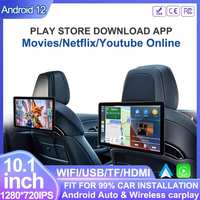 Android Bluetooth AirPlay New Headrest Monitor Display IPS Tablet Touch Screen For Car Rear Seat Player Movies/Netflix/Youtube