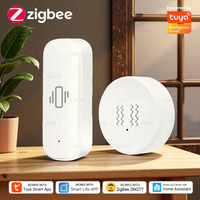 Tuya Zigbee Vibration Sensor XYZ Axis Tilt Detection Real-Time Motion Shock Alarm for Strongbox Door Window Security Protection
