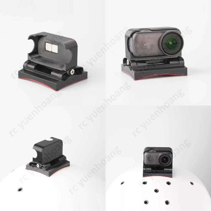1PCS Anti-Snag Helmet Mount Strong Magnetic Quick-release Wingsuit Flying/Downhill MTB POV Adapter for DJI NANO Action Camera