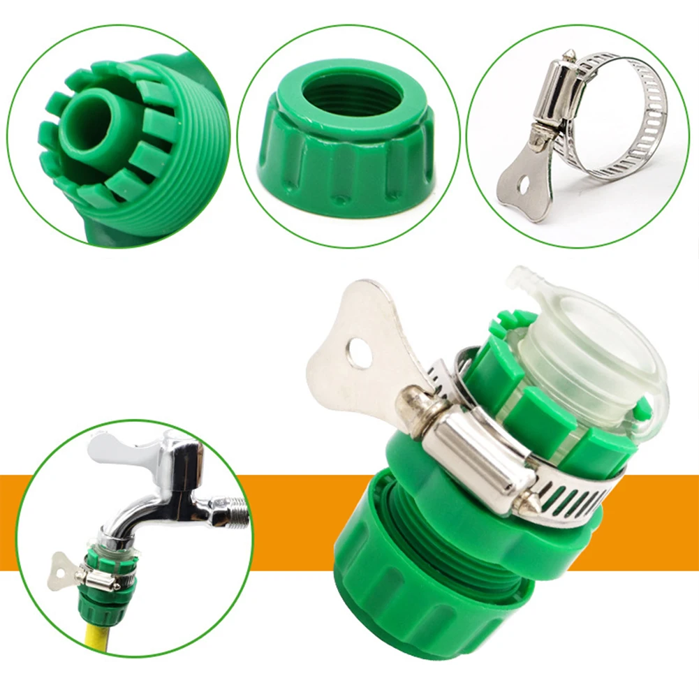 Faucet Adapter Water Hose Connector ABS Bubbler Function For Garden Watering Quick Connectors Rubber Versatile