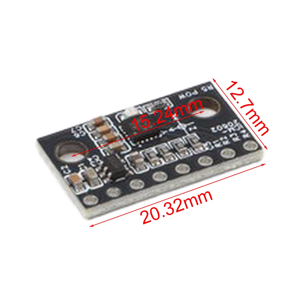 ICM-20602 Six-Axis Gyro Accelerometer Sensor Module PCB Black 12.7mm x 20.32mm 2.54mm Pin Pitch for Prototyping