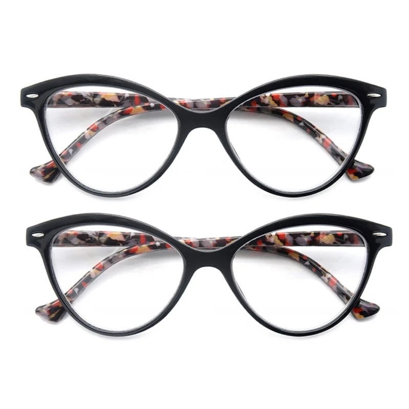 MODFANS Lady Cat Eye Leesbril Vrouwen Lente Scharnier Lichtgewicht Verziend Lezers Brillen met Dioptrie +0.5 tot +4.0