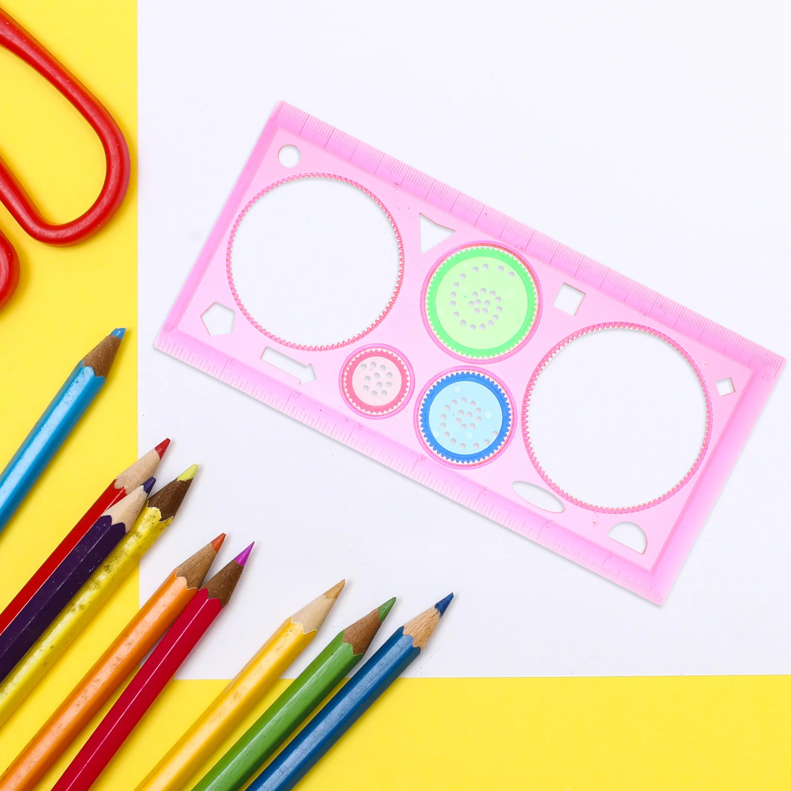 10Pcs Multifunction Drawing Templates Set Spiral Pattern Tool Creative Kids Painting Kit for Hands-on