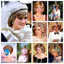 Princess Of Wales AB Diamond Painting Lady Diana Spencer Of England Full Square Drills Cross Stitch Embroidery Craft Home Decor