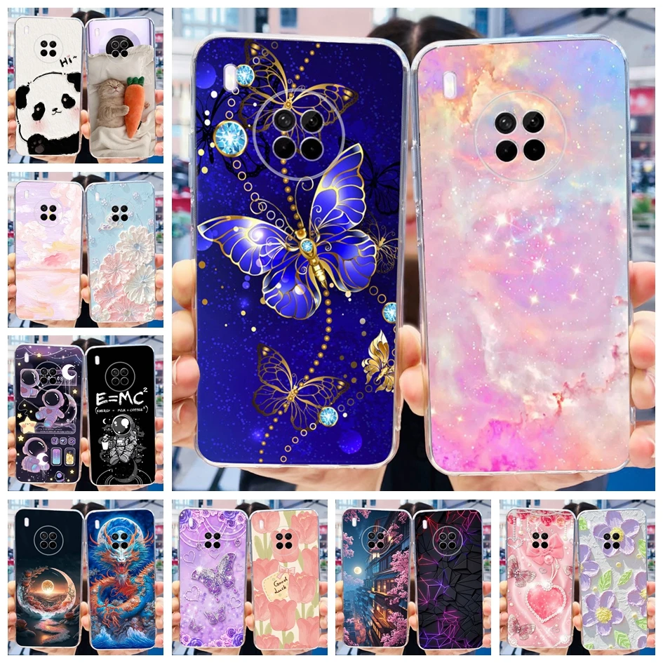 For Huawei Y9a Case Cover For Huawei FRL-22 FRL-23 FRL-L22 FRL-L23 Nova Y9a Phone Case Soft Silicone Clear Protection Funda Capa