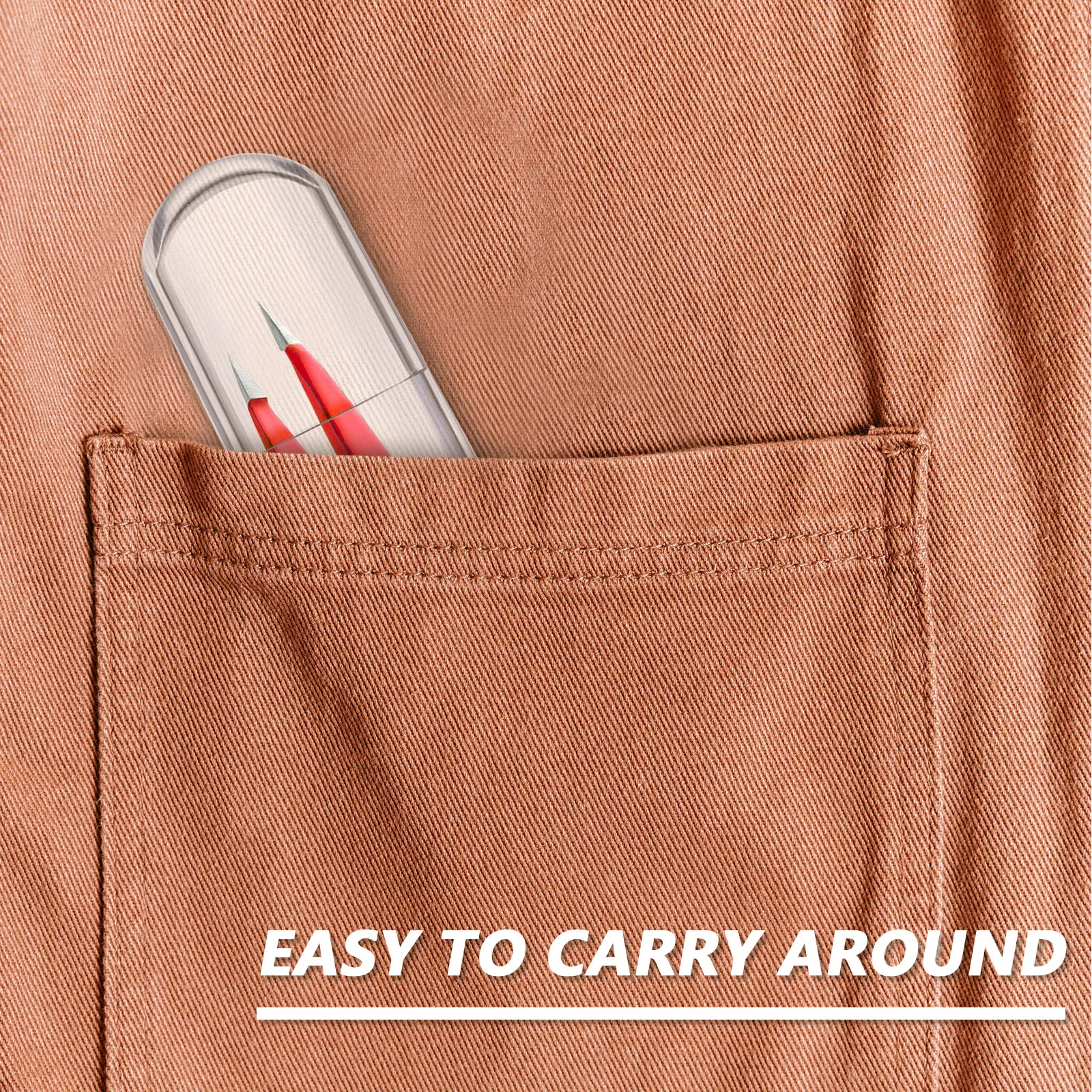 Przezroczyste plastikowe etui na pęsety, organizer na przedłużane rzęsy, podróżny mały pojemnik, owalny kształt na narzędzia.