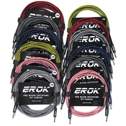 EROK Electric Guitar Cable Effects 3 Meters Wire Amp Audio Cable Guitar & Bass Music Universal Cable Instrument Accessories