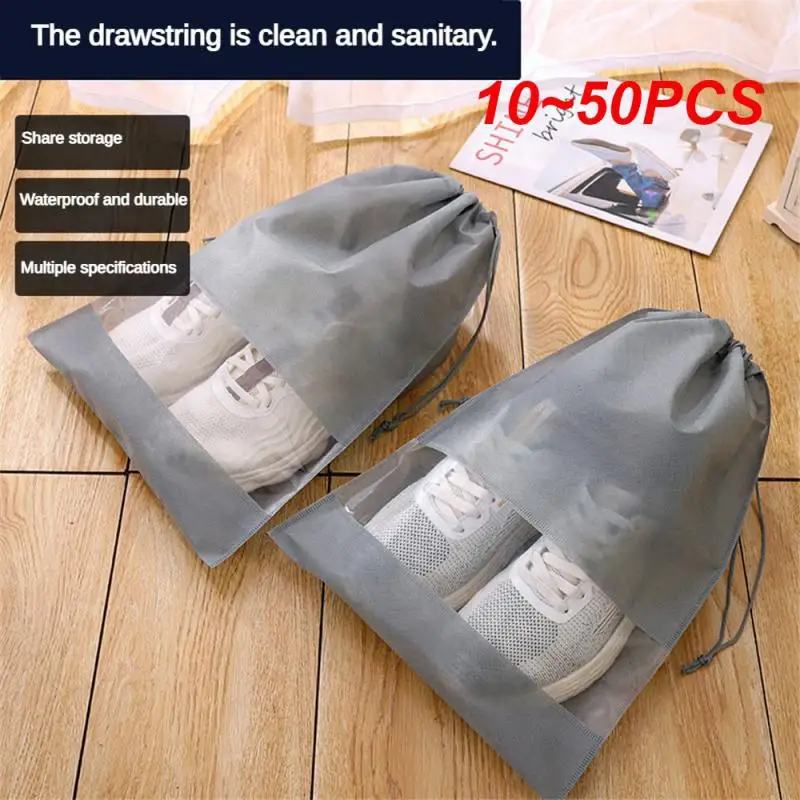 10~50PCS Travel Accessories Neat And Clean Protected Neat And Special Shoe Cover Shoe Storage Bag Transparent