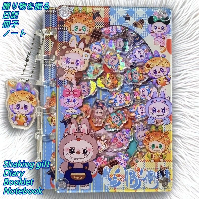 

Shake Book A7 Niche Anime Doll Kawaii Diary Record Book Gifts Mutual Gift Portable Pocket Decomposition Office School Stationery