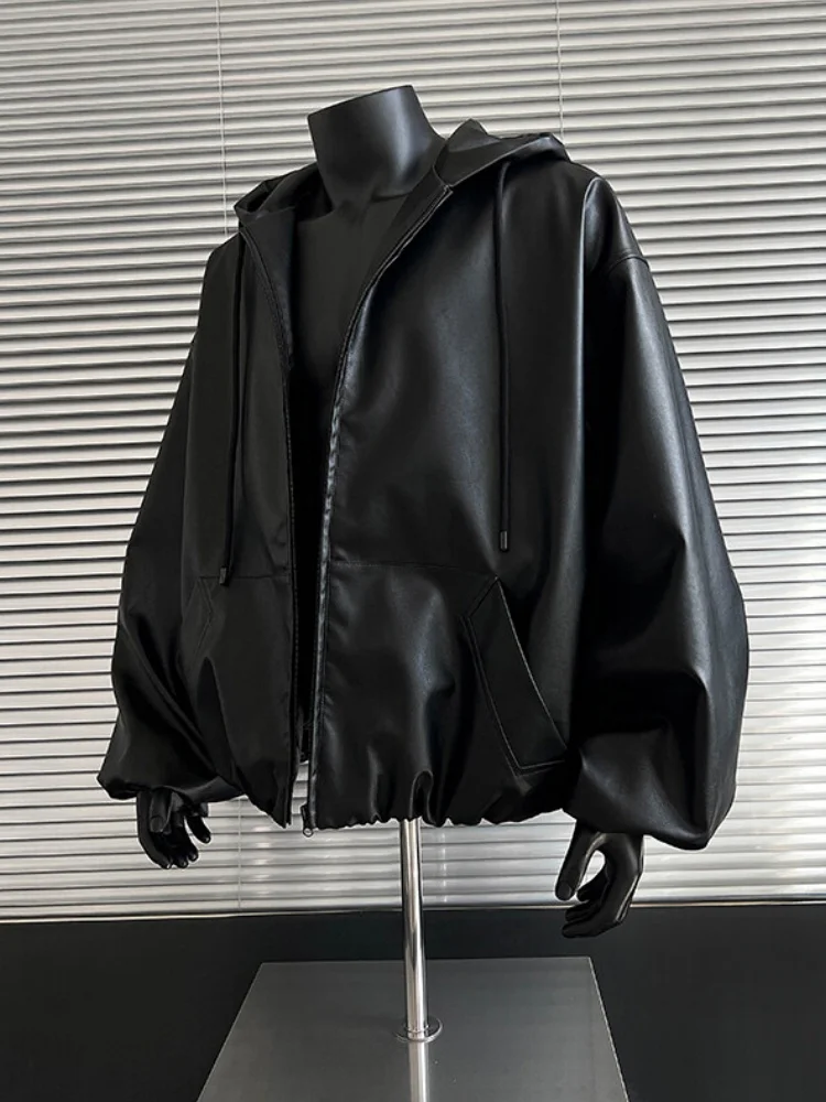 

Мужская куртка-бомбер из искусственной кожи в американском ретро-стиле, осенне-зимняя, весенняя, для мотоциклистов, свободного кроя, молодежный тренд, бренд Sle Faion