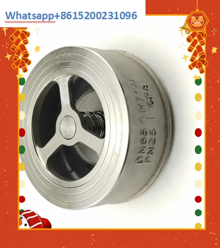 316L المشبك نوع الفولاذ المقاوم للصدأ صمام الاختيار H71W-16RL/25RL/صمام أحادي الاتجاه CF3M صمام الاختيار 2 بوصة DN50