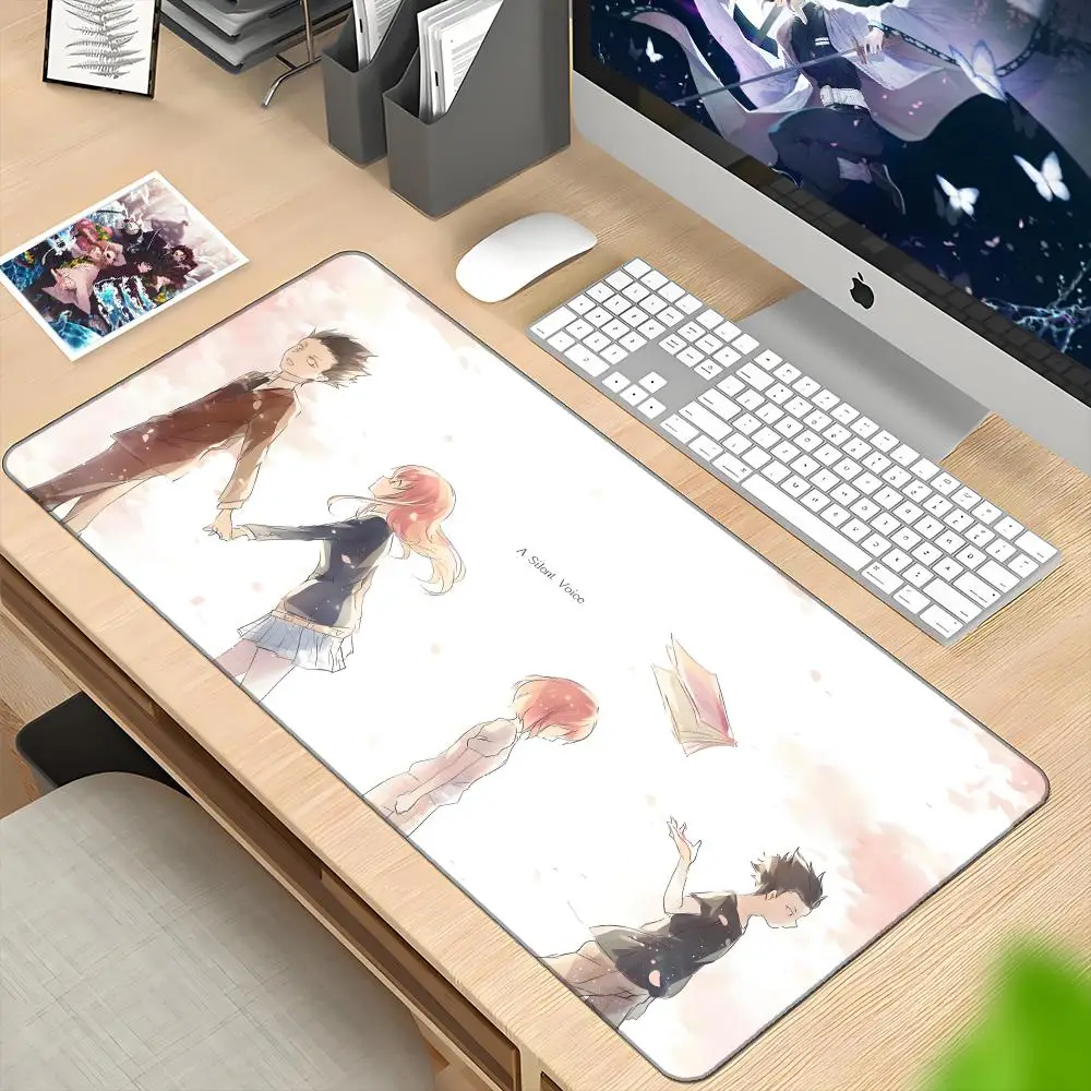 Koe No Katachi ماوس الوسادة ألعاب كول جديد 80x30 سنتيمتر نوت بوك ماوس حصيرة لوحة ماوس للألعاب كبيرة رائعتين ماوس الكمبيوتر مكتب بادماوس الحصير #1