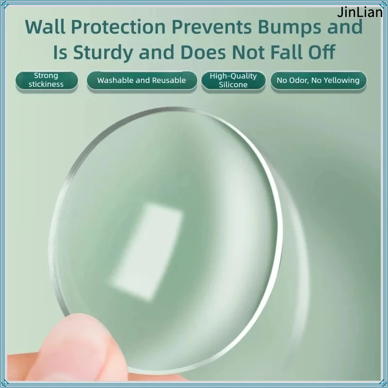 Self-Adhesive Door Stickers Anti-Collision Cabinet Refrigerator Door Mute Transparent Waterproof Wall Stickers
