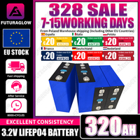 Grade A 320AH Lifepo4 Cells 3.2V Battery 8000+ Cycles Brand New Rechargeable Lithium-ion Battery DIY 12V 24V 48V For Yacht Vans