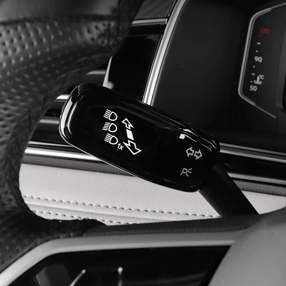 Car Interior Accessory Headlight Switch Trim Carbon Fiber Finish Easy Installation Perfect Match Plastic Material