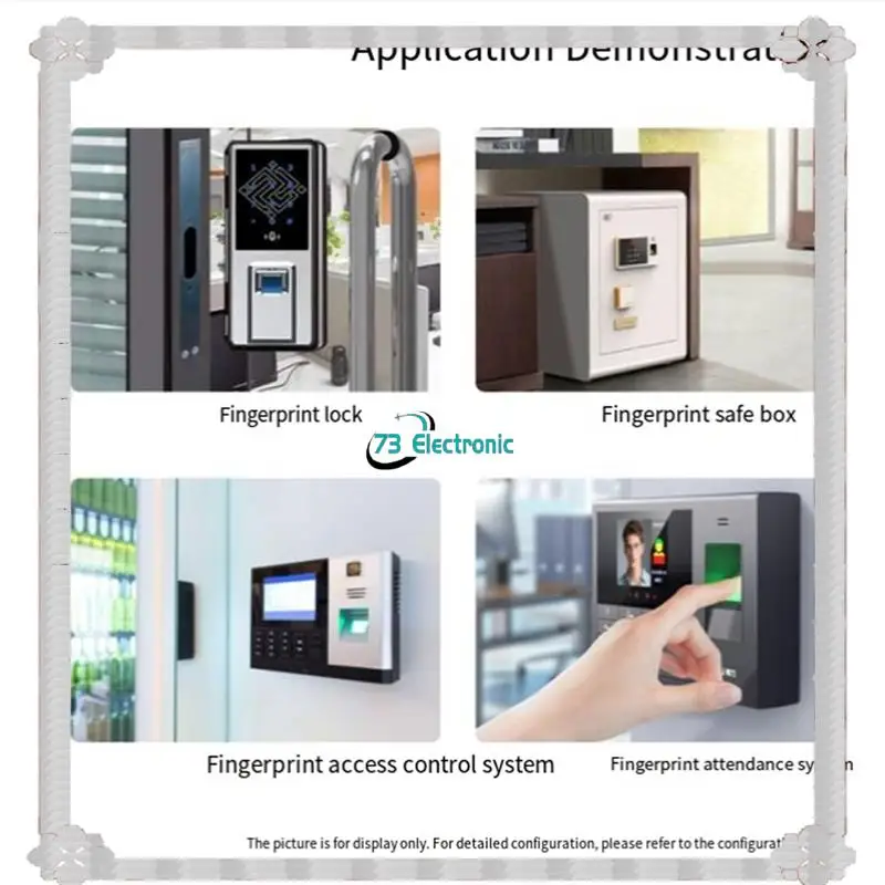 24-Stunden-Lieferung Waveshare UART Fingerabdrucksensor-Relaisplatine USB Dual Interface Sicheres Zugangs- und Ausgangsmanagementsystem