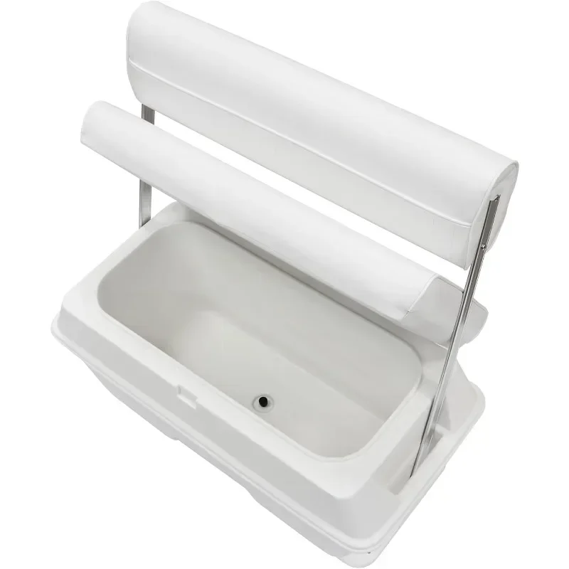 home.8WD156-784 Offshore Swingback Cooler Seat, 70-Quart,  Brite White